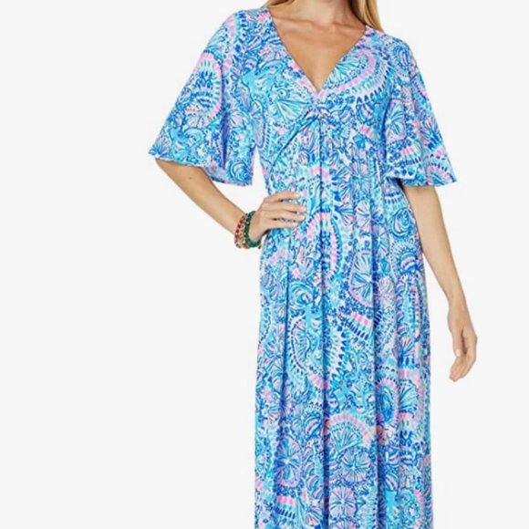 Lilly Pulitzer Dresses & Skirts - Lilly Pulitzer Minka Sleeved Maxi Dress